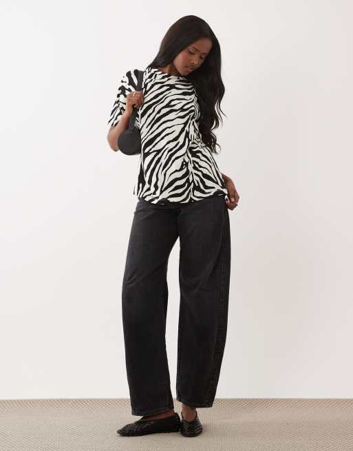 ASOS DESIGN - Oversized T-shirt med zebraprint, 2 af 4