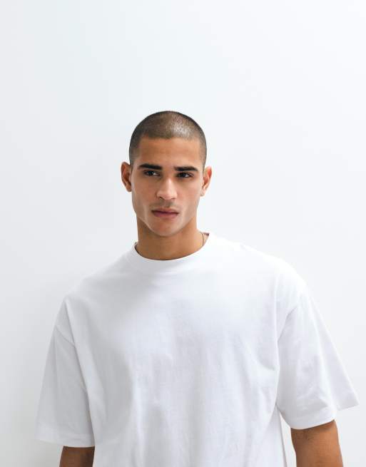 ASOS DESIGN - Oversized T-shirt met grafische bloemenprint in wit, 2 van 5
