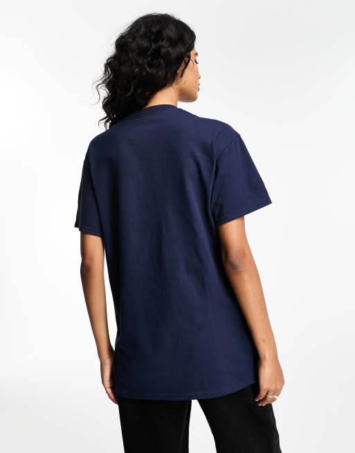 ASOS DESIGN - Oversized T-shirt met grafische 'Martini' print in marineblauw, 2 van 3