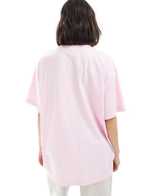 ASOS DESIGN - Oversized T-shirt met grafische New York-print in roze, 4 van 4