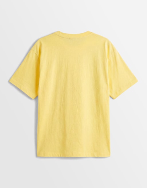ASOS DESIGN - Oversized T-shirt met grafische Palmera-print in geel, 6 van 8