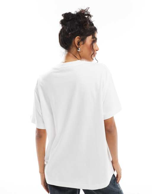 ASOS DESIGN - Oversized T-shirt met grafische print van Zwitserland in wit, 3 van 4