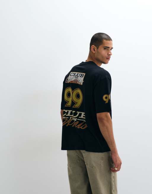 ASOS DESIGN - Oversized T-shirt met grafische straatprint in zwart, 2 van 5