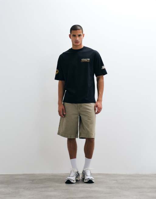 ASOS DESIGN - Oversized T-shirt met grafische straatprint in zwart, 3 van 5