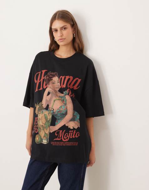 ASOS DESIGN - Oversized T-shirt met grafische vintage Mojito-print in crème - view 1