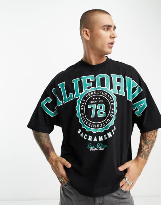 ASOS DESIGN - Oversized T-shirt met grote stadsprint op de borst