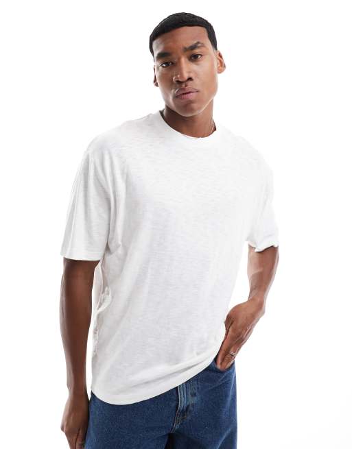 ASOS DESIGN - Oversized T-shirt met Kyoto- en souvenirprint op de achterkant in wit, 3 van 4