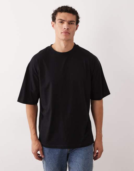 ASOS DESIGN - Oversized T-shirt met print van cocktail op de achterkant in zwart, 3 van 5