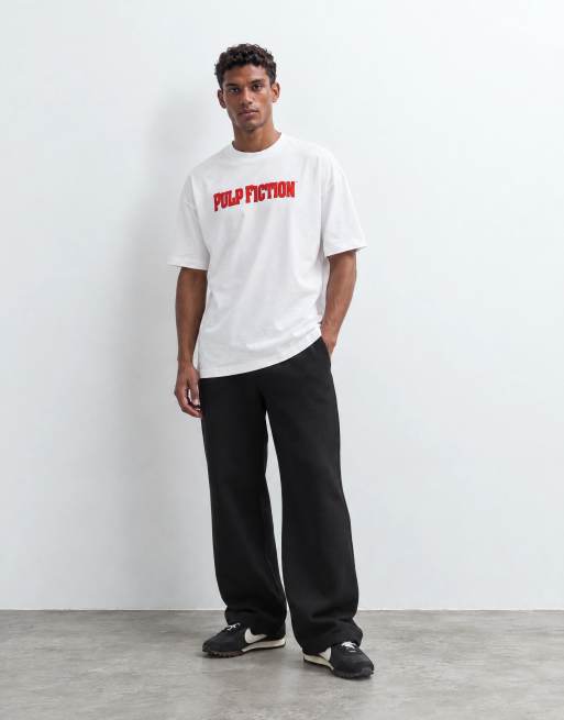 ASOS DESIGN - Oversized T-shirt met Pulp Fiction-print in wit, 7 van 10