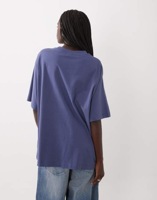 ASOS DESIGN oversized T-shirt met Rio or nowhere-print in blauw, 4 van 4