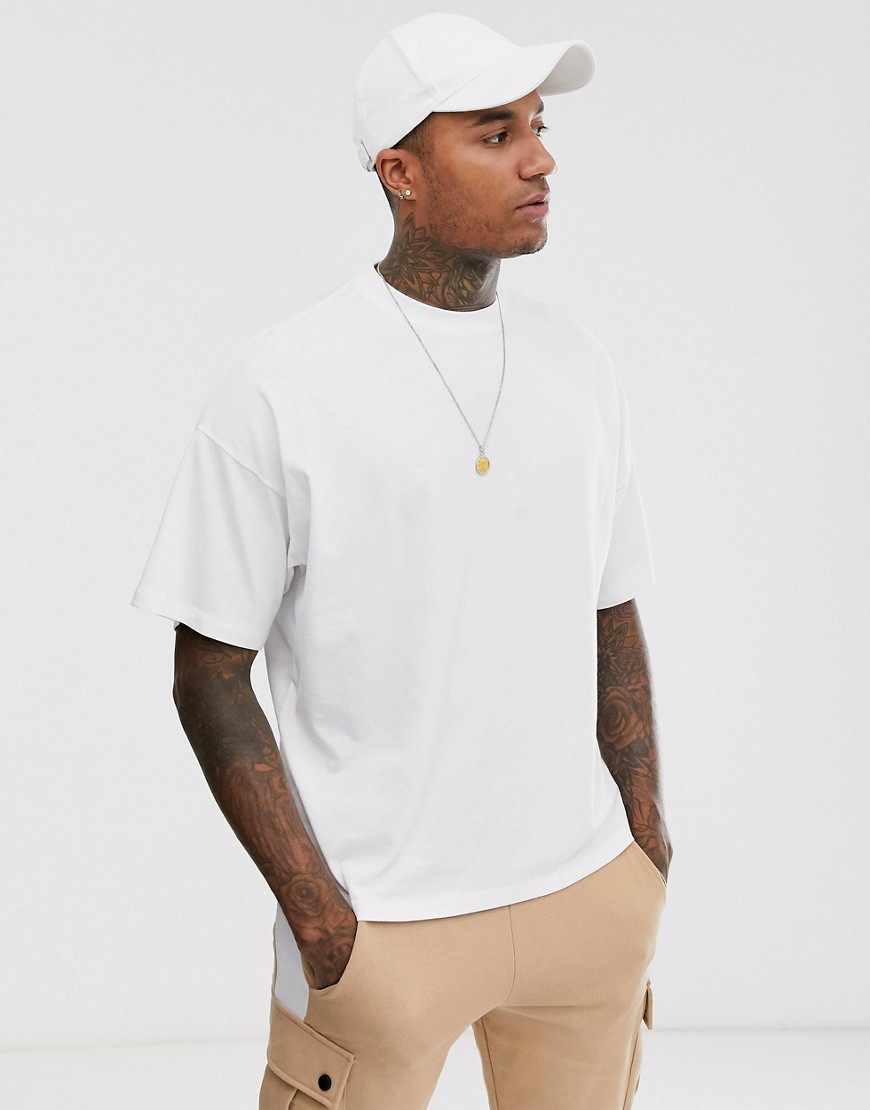 ASOS DESIGN - Oversized T-shirt met ronde hals in wit
