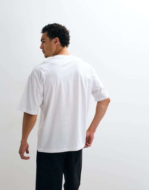 ASOS DESIGN oversized T-shirt met Spanje-opdruk in wit, 4 van 5