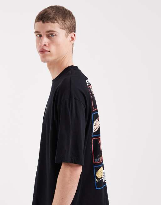 ASOS DESIGN - Oversized T-shirt met Street Fighter-print in zwart, 3 van 5