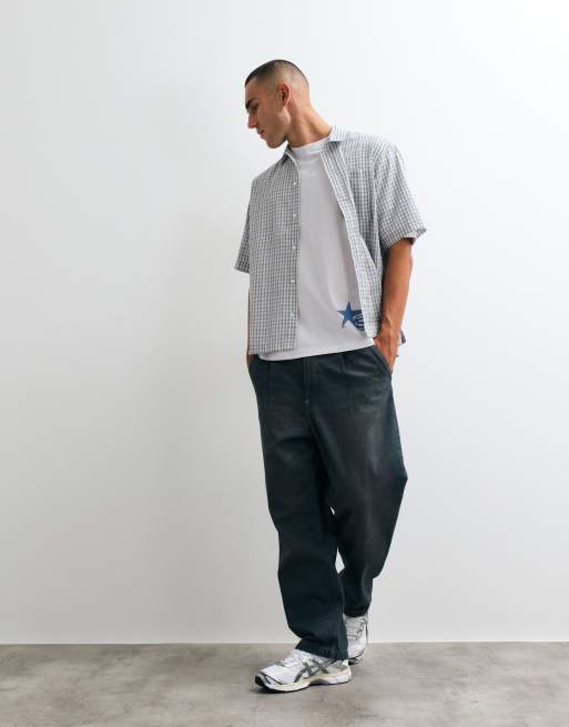 ASOS DESIGN - Oversized T-shirt met surfprint in wit, 5 van 5