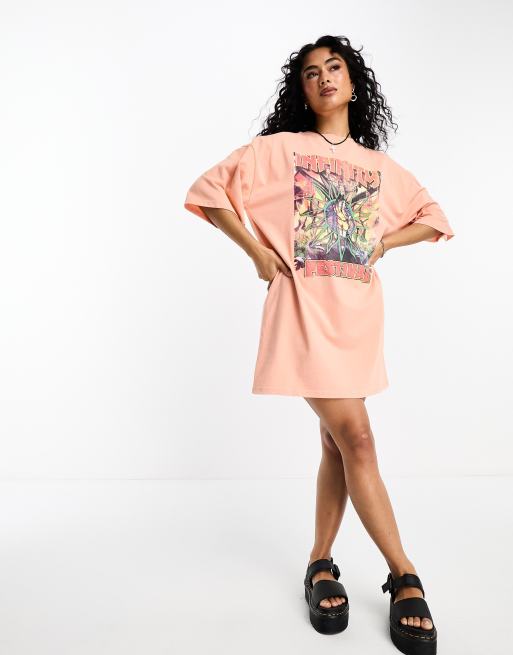 Oversized festival clearance t shirt dress