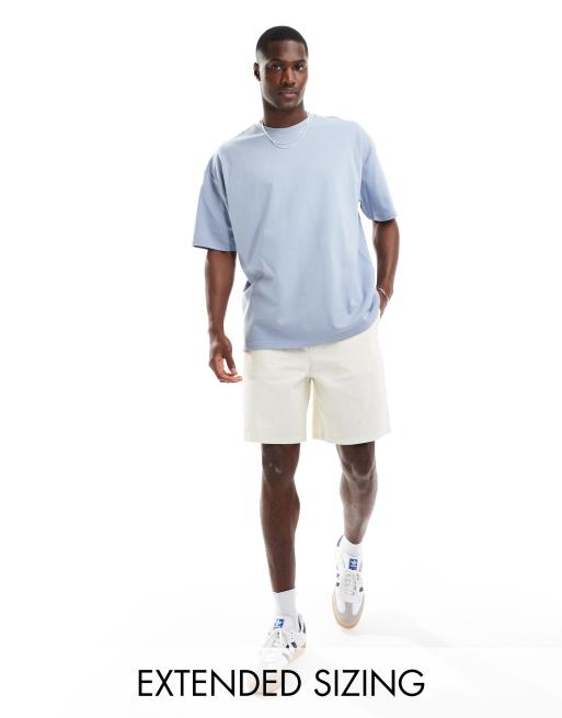 ASOS DESIGN - Oversized T-shirt van 240g/m² zware stof in grijs