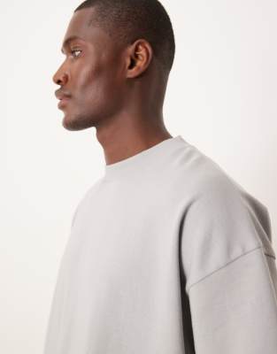 ASOS DESIGN - Oversized T-shirt van zware breatheMAX™-stof in grijs - view 1