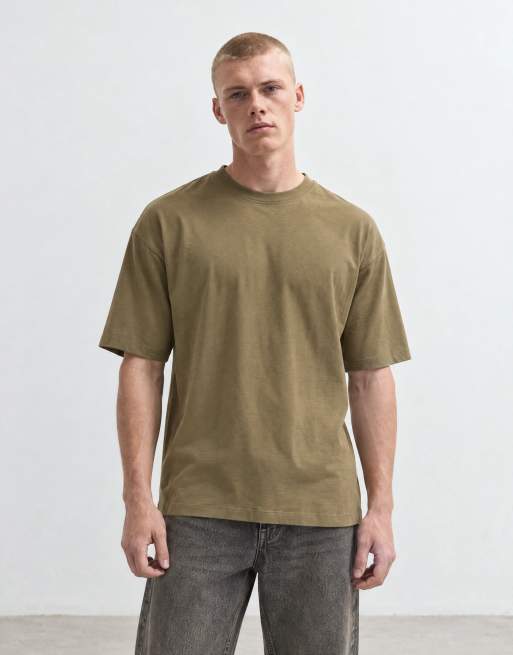 ASOS DESIGN oversized T-shirt van zware kwaliteit in donkergroen, 7 van 10
