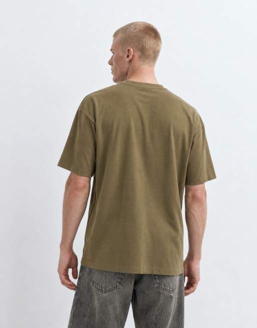 ASOS DESIGN oversized T-shirt van zware kwaliteit in donkergroen, 8 van 10