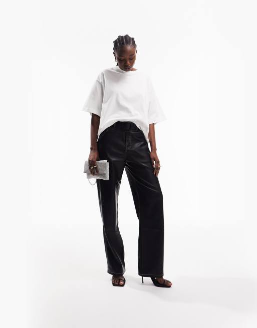 ASOS DESIGN - Oversized t-shirt van zware stof met zijsplitten in wit, 5 van 5