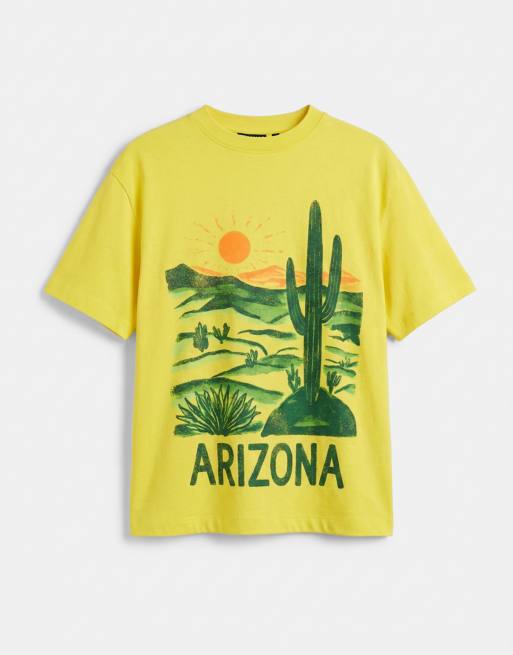 ASOS DESIGN oversized t-shirt with Arizona painting in yellow, 5 of 7