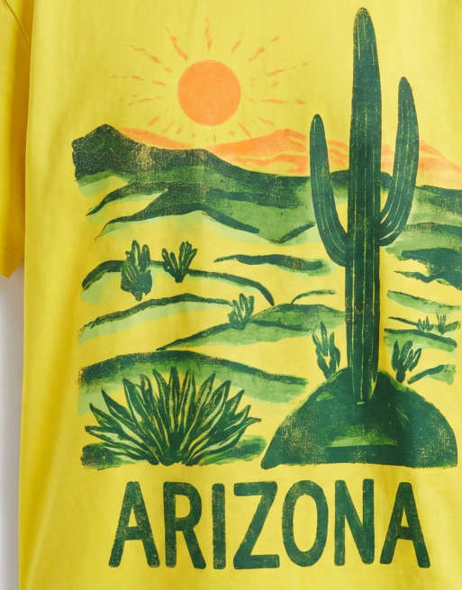 ASOS DESIGN oversized t-shirt with Arizona painting in yellow, 6 of 7