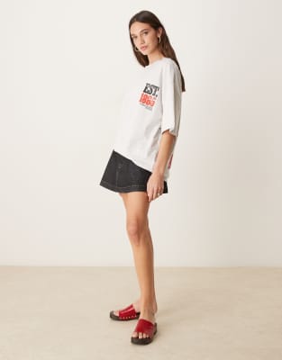 Asos Design Oversized T-shirt With Arizona Rodeo Graphic