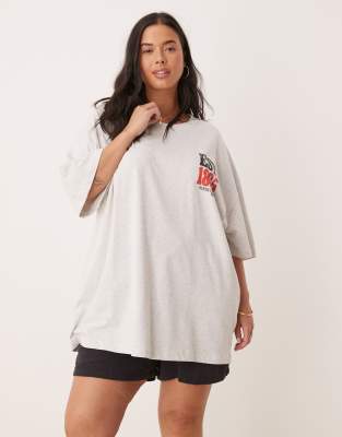Asos Curve Asos Design Oversized T-shirt With Arizona Rodeo Graphic