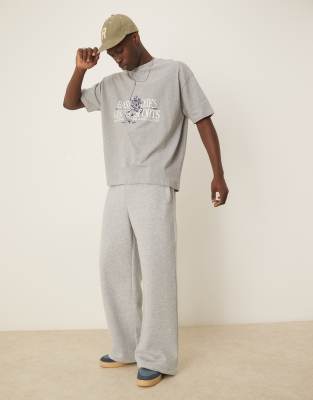Asos Design Oversized T-shirt With Athletic Front Print