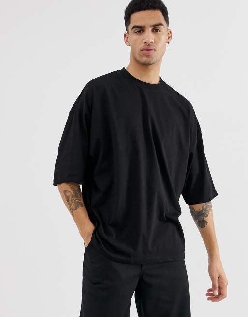 ASOS DESIGN oversized t-shirt with back embroidery placement print