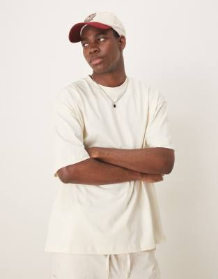 Asos Design Oversized T-shirt With Back Graphic In White