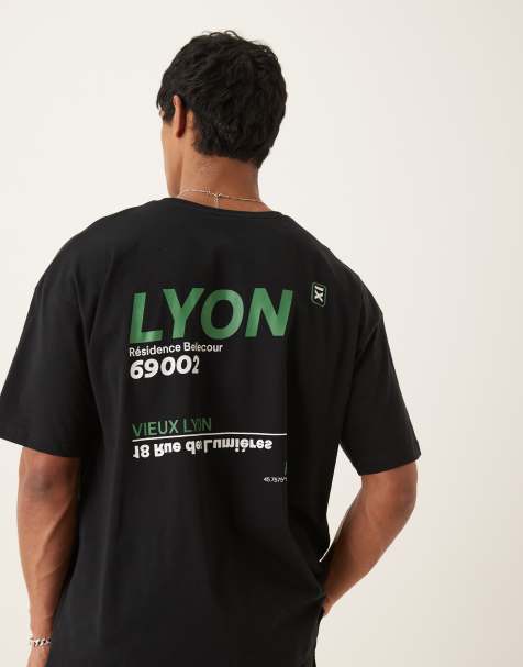 ASOS DESIGN oversized t-shirt with back print in black - view 1