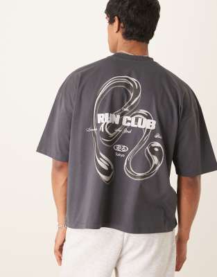 Asos Design Oversized T-shirt With Back Print