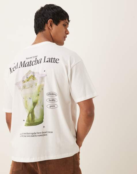ASOS DESIGN oversized t-shirt with back print in white - view 1