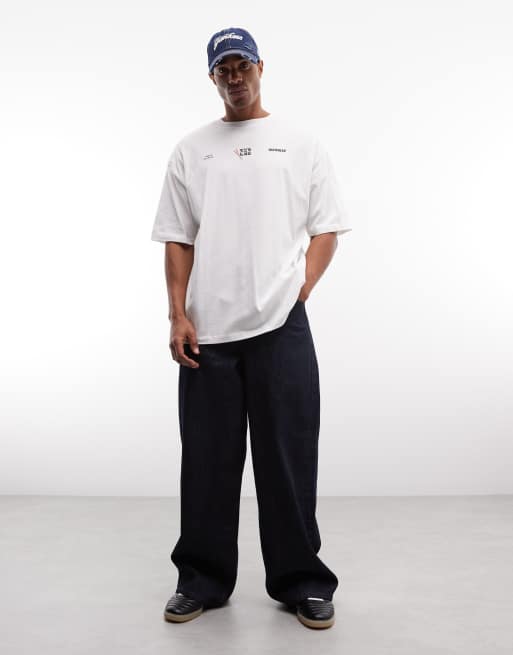 ASOS DESIGN oversized t-shirt with bibimbap graphic in white, 2 of 5