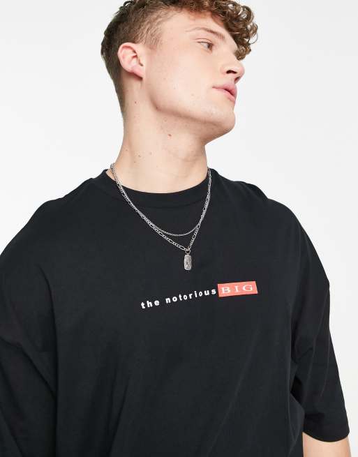 Oversized Fit T-shirt - Black/The Notorious B.I.G. - Men