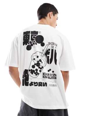 Asos Design Oversized T-shirt With Boba Graphic