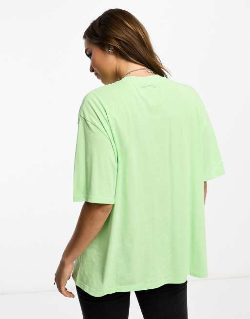 ASOS DESIGN oversized t-shirt with crew neck in bright pink