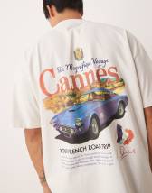 ONLY & SONS oversized fit t-shirt with hamsa hand print in black
