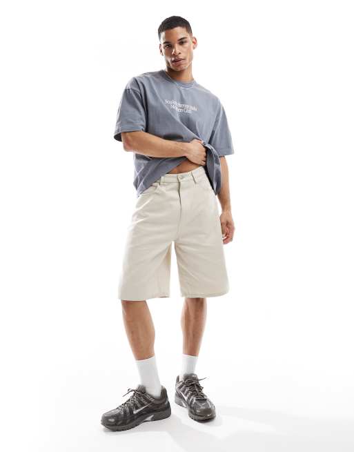 ASOS DESIGN oversized t-shirt with car graphic in washed gray