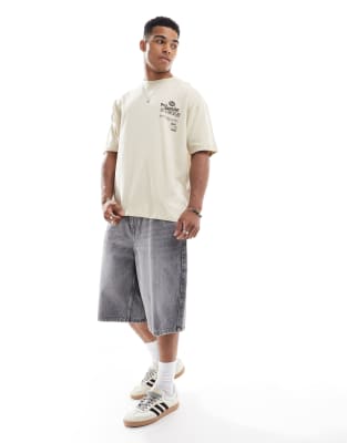 Asos Design Oversized T-shirt With Cartoon Graphic