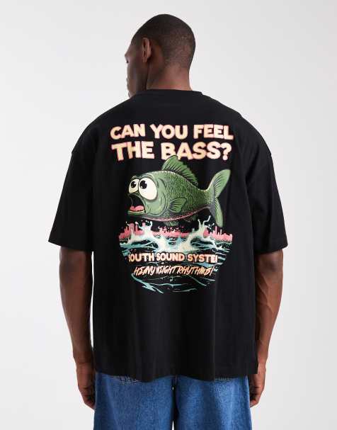 ASOS DESIGN oversized t-shirt with cartoon graphic in black - view 1
