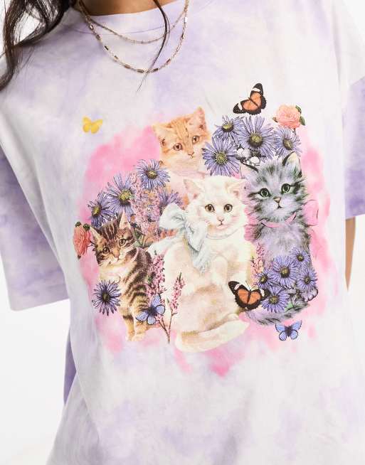 Cat graphic shop t shirt