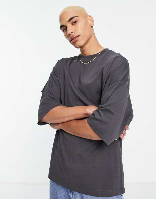 ASOS Design Oversized T-Shirt with Back Moon & Cloud Print