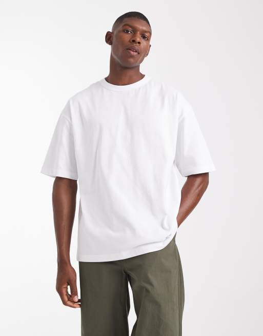 ASOS DESIGN oversized T-shirt with celestial spine print in white , 3 of 5