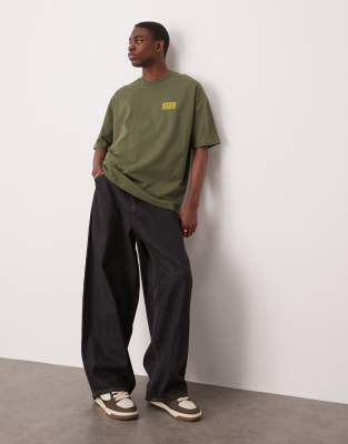 Asos Design Oversized T-shirt With Chest Print