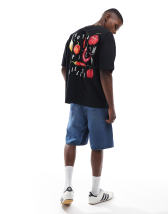 ASOS DESIGN Pokemon unisex boxy oversized T-shirt with Gengar print in washed purple
