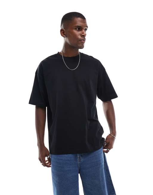 ASOS DESIGN oversized T-shirt with chili graphic in black
