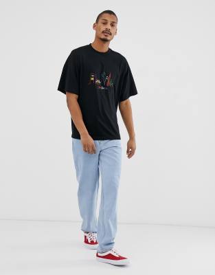 ASOS DESIGN oversized t-shirt with city embroidery | ASOS