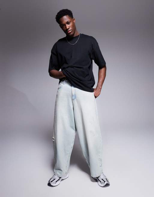 ASOS DESIGN oversized T-shirt with city graphic in black